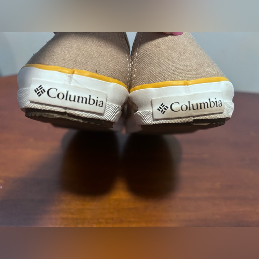 Columbia womens taupe and yellow vented skimmer slip on flat size 8 - Picture 11 of 13